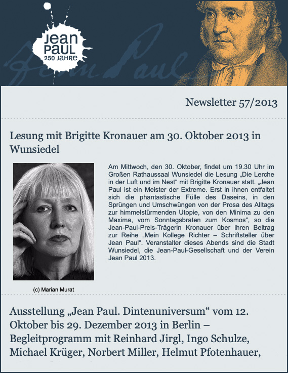 Newsletter Ansicht